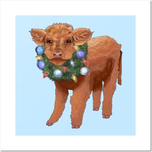 Christmas Calf Posters and Art